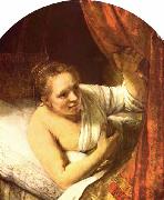 Junge Frau im Bett REMBRANDT Harmenszoon van Rijn